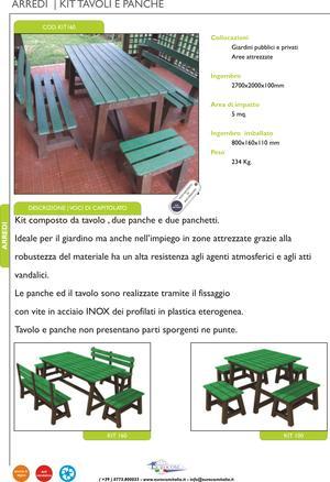 Vedi il dettaglio per Tavoli sedie e panche in STRONGPLAST - PLASTICA ETEROGENEA